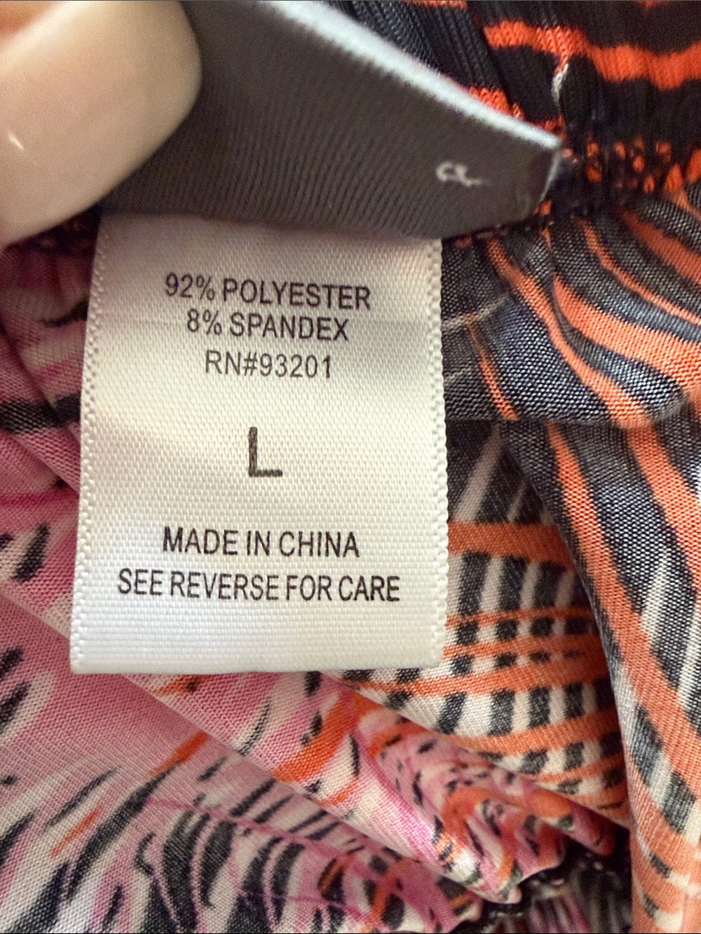 Tropical Pink & Orange Strapless Maxi Dress - Picture 3 of 6